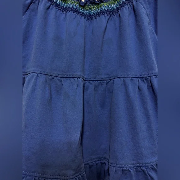 Hanna Andersson girls smocked collar cotton dress 4-5 - Picture 4 of 5